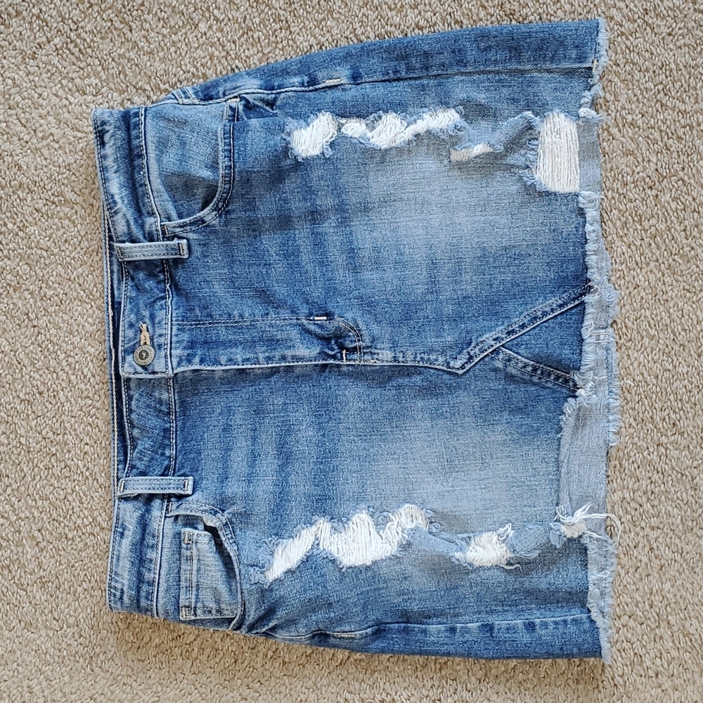 Hollister High Rise Denim Skirt Size  9